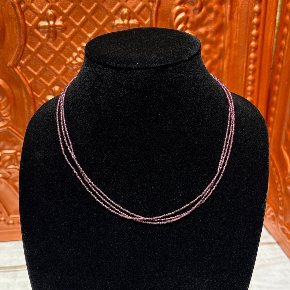 JTV Purple Beaded Necklace